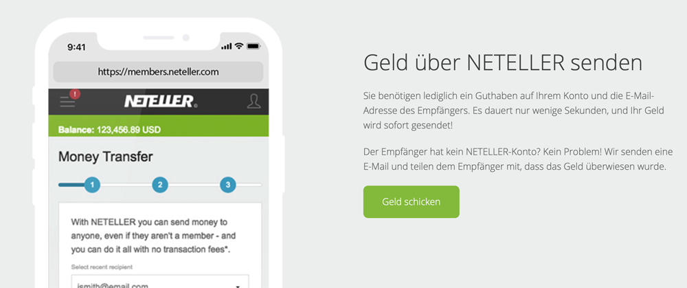 neteller geld schicken