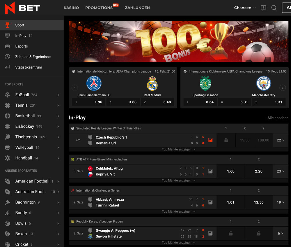 N1bet website