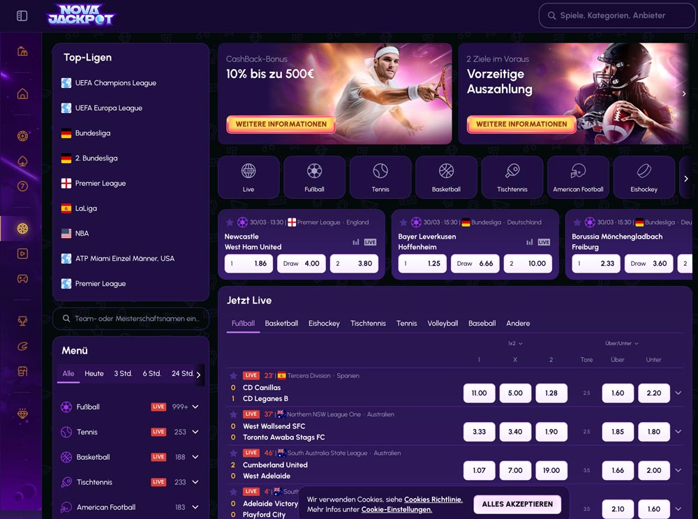 novajackpot website