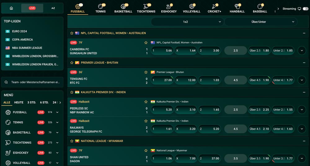 cashed livewetten