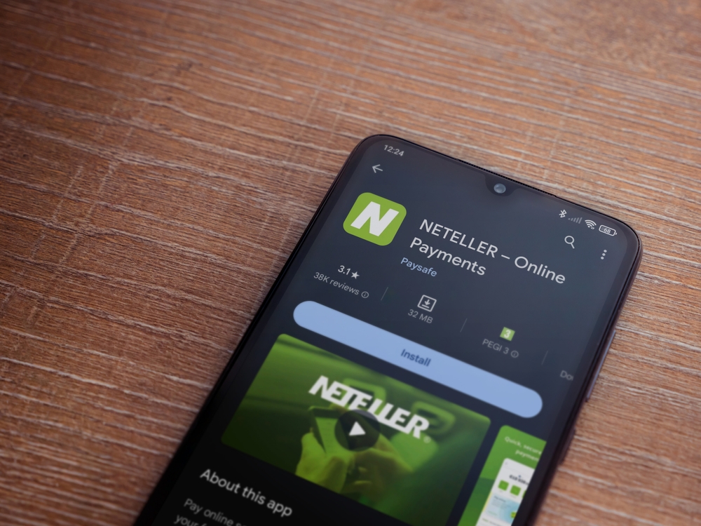 Lod,,Israel, ,July,16,2023:,Neteller,App,Play,Store,Page