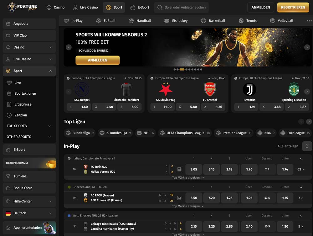 fortuneplay sportwetten