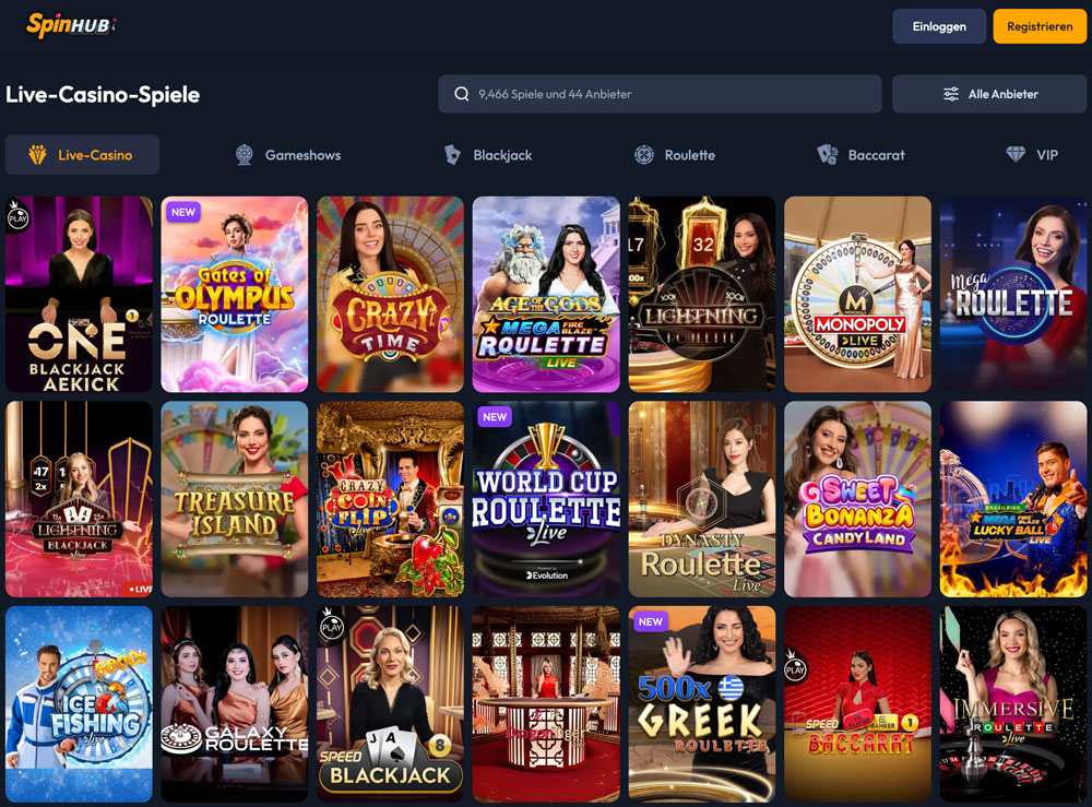 spinhub livecasino