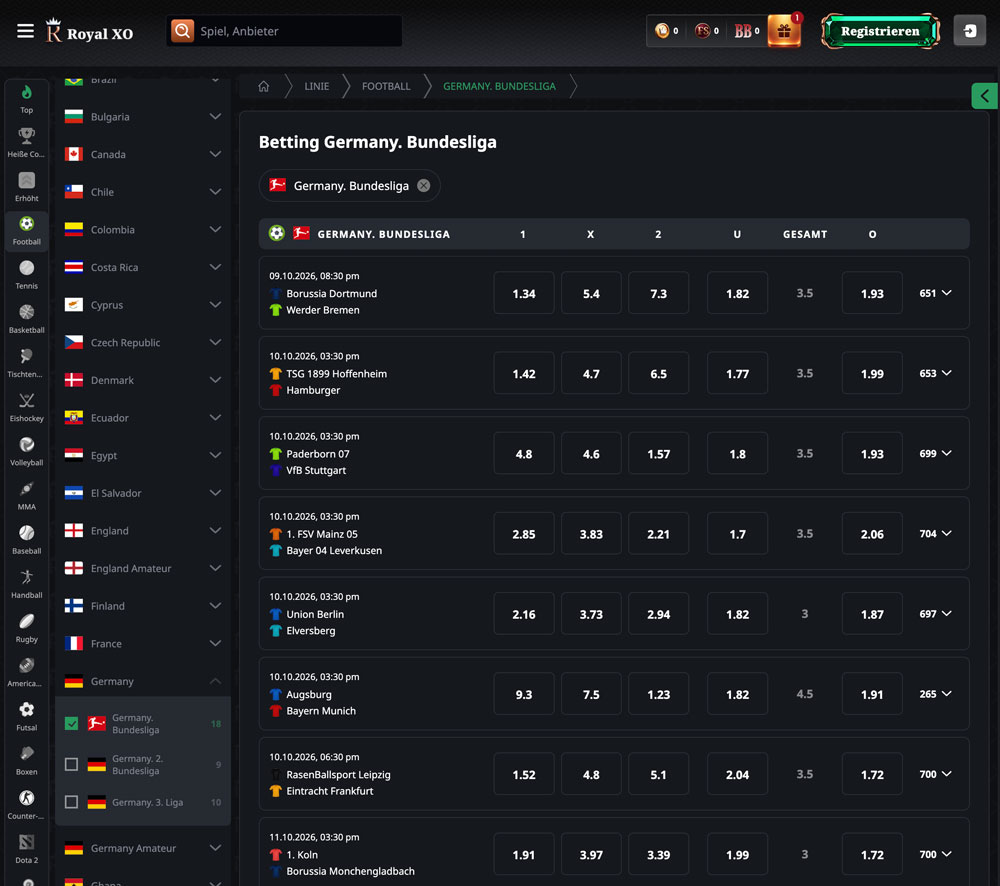 RoyalXO bundesliga